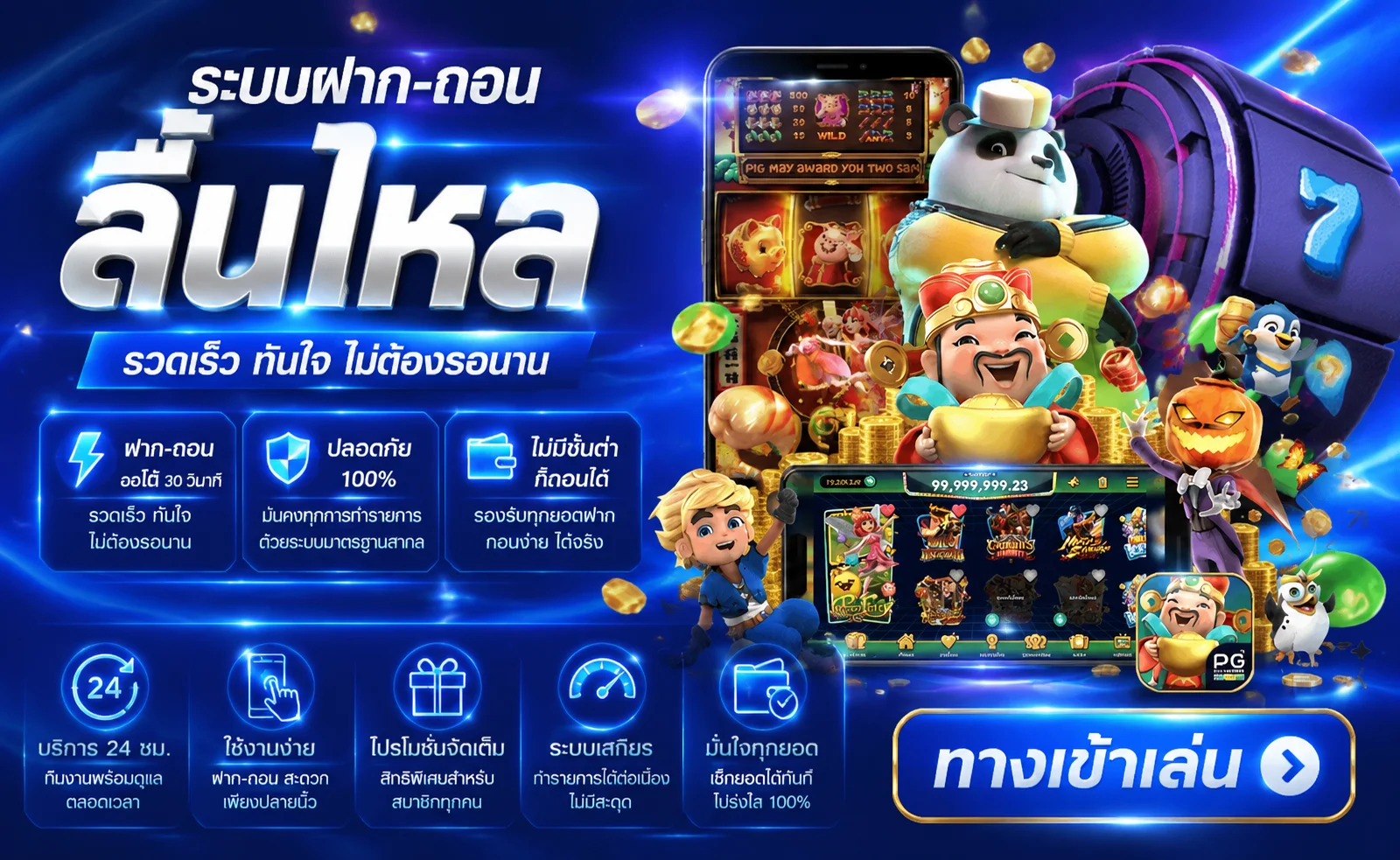 ระบบฝากถอนอัตโนมัติ UFA079 รวดเร็วปลอดภัย